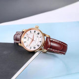 Buy Shop Mido Baroncelli III Automatic Silver Dial Brown Leather Strap Watch For Women - M7600.2.21.8 USA Online