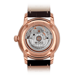 Buy Shop Mido Baroncelli III Automatic Silver Dial Brown Leather Strap Watch For Women - M7600.2.21.8 USA Online