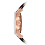 Buy Shop Mido Baroncelli III Automatic Silver Dial Brown Leather Strap Watch For Women - M7600.2.21.8 USA Online