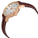 Buy Shop Mido Baroncelli III Automatic Silver Dial Brown Leather Strap Watch For Women - M7600.2.21.8 USA Online