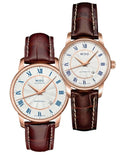 Buy Shop Mido Baroncelli III Automatic Silver Dial Brown Leather Strap Watch For Women - M7600.2.21.8 USA Online