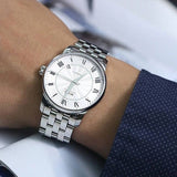 Buy Shop Mido Baroncelli III Automatic Silver Dial Silver Steel Strap Watch For Men - M8600.4.21.1 USA Online