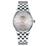Buy Shop Mido Baroncelli III Automatic Silver Dial Silver Steel Strap Watch For Men - M8600.4.67.1 USA Online