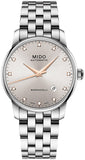 Buy Shop Mido Baroncelli III Automatic Silver Dial Silver Steel Strap Watch For Men - M8600.4.67.1 USA Online