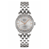Buy Shop Mido Baroncelli III Automatic Silver Dial Silver Steel Strap Watch For Women - M7600.4.10.1 USA Online