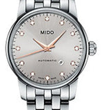 Buy Shop Mido Baroncelli III Automatic Silver Dial Silver Steel Strap Watch For Women - M7600.4.21.1 USA Online