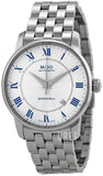 Buy Shop Mido Baroncelli III Automatic Silver Dial Silver Steel Strap Watch For Women - M7600.4.21.1 USA Online