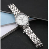 Buy Shop Mido Baroncelli III Automatic White Dial Silver Steel Strap Watch For Women - M7600.4.26.1 USA Online