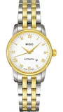 Buy Shop Mido Baroncelli III Automatic White Dial Two Tone Steel Strap Watch For Women - M7600.9.26.1 USA Online