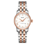 Buy Shop Mido Baroncelli III Automatic White Dial Two Tone Steel Strap Watch For Women - M7600.9.N6.1 USA Online