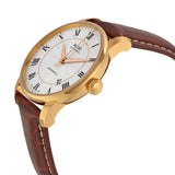 Mido Baroncelli III Automatic Silver Dial Brown Leather Strap Watch For Men - M8600.2.21.8