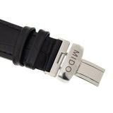 Buy Shop Mido Comander II Automatic Chronometer Silver Dial Black Leather Strap Watch For Men - M021.431.16.031.00 USA Online