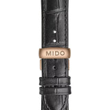Buy Shop Mido Commander Automatic Black Dial Black Leather Strap Watch For Men - M021.407.36.411.00 USA Online