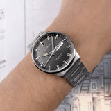 Mido Commander II Automatic Chronometer Grey Dial Silver Steel Strap Watch For Men - M021.431.11.061.00