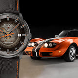 Buy Shop Mido Commander Automatic Gradient Black Dial Black Nylon Strap Watch For Men - M021.407.37.411.00 USA Online