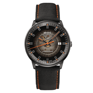 Buy Shop Mido Commander Automatic Gradient Black Dial Black Nylon Strap Watch For Men - M021.407.37.411.00 USA Online