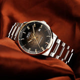 Buy Shop Mido Commander Automatic Gradient Black Dial Silver Steel Strap Watch For Men - M021.407.11.411.00 USA Online