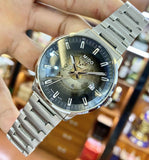 Buy Shop Mido Commander Automatic Gradient Black Dial Silver Steel Strap Watch For Men - M021.407.11.411.00 USA Online