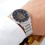 Buy Shop Mido Commander Automatic Gradient Black Dial Silver Steel Strap Watch For Men - M021.407.11.411.00 USA Online