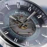 Buy Shop Mido Commander Automatic Gradient Blue Dial Silver Steel Strap Watch For Men - M021.407.11.411.01 USA Online