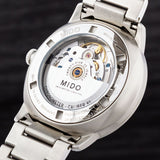 Mido Commander II Automatic Chronometer Grey Dial Silver Steel Strap Watch For Men - M021.431.11.061.00