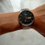 Buy Shop Mido Commander II Automatic Black Dial Silver Steel Strap Watch For Men - M021.431.11.051.00 USA Online