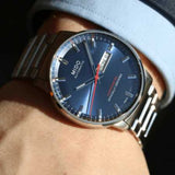 Buy Shop Mido Commander II Automatic Chronometer Blue Dial Silver Steel Strap Watch For Men - M021.431.11.041.00 USA Online