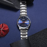 Buy Shop Mido Commander II Automatic Chronometer Blue Dial Silver Steel Strap Watch For Men - M021.431.11.041.00 USA Online