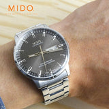 Buy Shop Mido Commander II Automatic Chronometer Grey Dial Silver Steel Strap Watch For Men - M021.431.11.061.00 USA Online