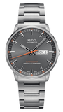Mido Commander II Automatic Chronometer Grey Dial Silver Steel Strap Watch For Men - M021.431.11.061.01