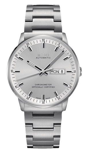 Buy Shop Mido Commander II Automatic Chronometer Silver Dial Silver Steel Strap Watch For Men - M021.431.11.031.00 USA Online