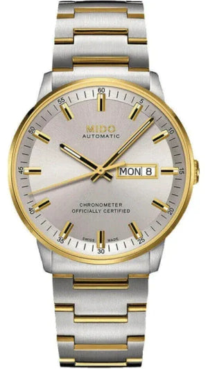 Buy Shop Mido Commander II Automatic Chronometer Silver Dial Two Tone Steel Strap Watch For Men - M021.431.22.071.00 USA Online