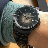 Buy Shop Mido Commander II Automatic Gradient Black Dial Black Steel Strap Watch For Men - M021.407.33.411.00 USA Online