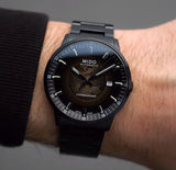 Buy Shop Mido Commander II Automatic Gradient Black Dial Black Steel Strap Watch For Men - M021.407.33.411.00 USA Online