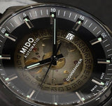 Buy Shop Mido Commander II Automatic Gradient Black Dial Black Steel Strap Watch For Men - M021.407.33.411.00 USA Online