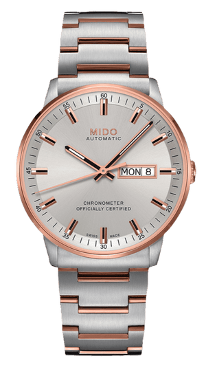 Buy Shop Mido Commander II Chronometer Automatic Silver Dial Two Tone Steel Strap Watch For Men - M021.431.22.031.00 USA Online