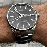 Buy Shop Mido Multifort Automatic Gray Dial Silver Steel Strap Watch For Men - M005.430.11.061.80 USA Online