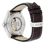 Buy Shop Mido Multifort Automatic Silver Dial Black Leather Strap Watch For Men - M005.430.16.031.80 USA Online