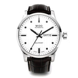 Buy Shop Mido Multifort Automatic Silver Dial Black Leather Strap Watch For Men - M005.430.16.031.80 USA Online