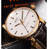 Buy Shop Mido Multifort Automatic Silver Dial Brown Leather Strap Watch For Men - M005.430.36.031.80 USA Online