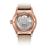 Buy Shop Mido Multifort Automatic Silver Dial Brown Leather Strap Watch For Men - M005.430.36.031.80 USA Online