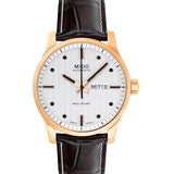 Buy Shop Mido Multifort Automatic Silver Dial Brown Leather Strap Watch For Men - M005.430.36.031.80 USA Online