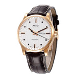 Buy Shop Mido Multifort Automatic Silver Dial Brown Leather Strap Watch For Men - M005.430.36.031.80 USA Online