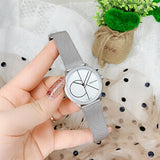 Buy Shop Calvin Klein Minimal White Dial Silver Mesh Bracelet Watch for Women - K3M5215X USA Online