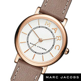 Buy Shop Marc Jacobs Roxy White Dial Light Brown Leather Strap Watch for Women - MJ1538 USA Online