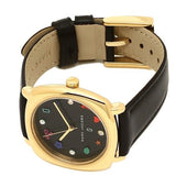 Buy Shop Marc Jacobs Mandy Black Dial Black Leather Strap Watch for Women - MJ1597 USA Online