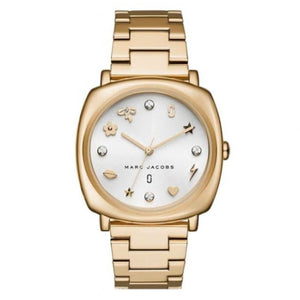 Buy Shop Marc Jacobs Mandy White Dial Gold Steel Strap Watch for Women - MJ3573 USA Online