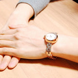 Buy Shop Marc Jacobs Courtney White Dial Rose Gold Steel Strap Watch for Women - MJ3458 USA Online