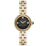 Buy Shop Marc Jacobs Courtney Mother of Pearl Black Dial Gold Steel Strap Watch for Women - MJ3460 USA Online