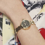 Buy Shop Marc Jacobs Courtney Mother of Pearl Black Dial Gold Steel Strap Watch for Women - MJ3460 USA Online